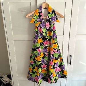 Rickie Freeman Teri Jon Nites-Summer-Floral-Halter-Sequins dress